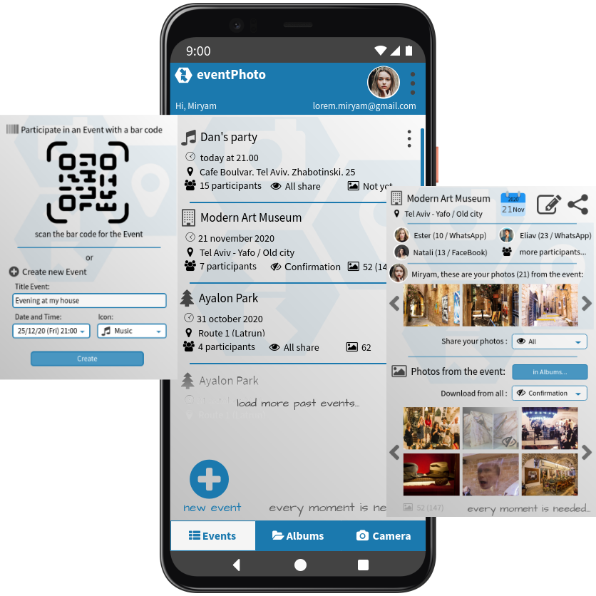 Main application window